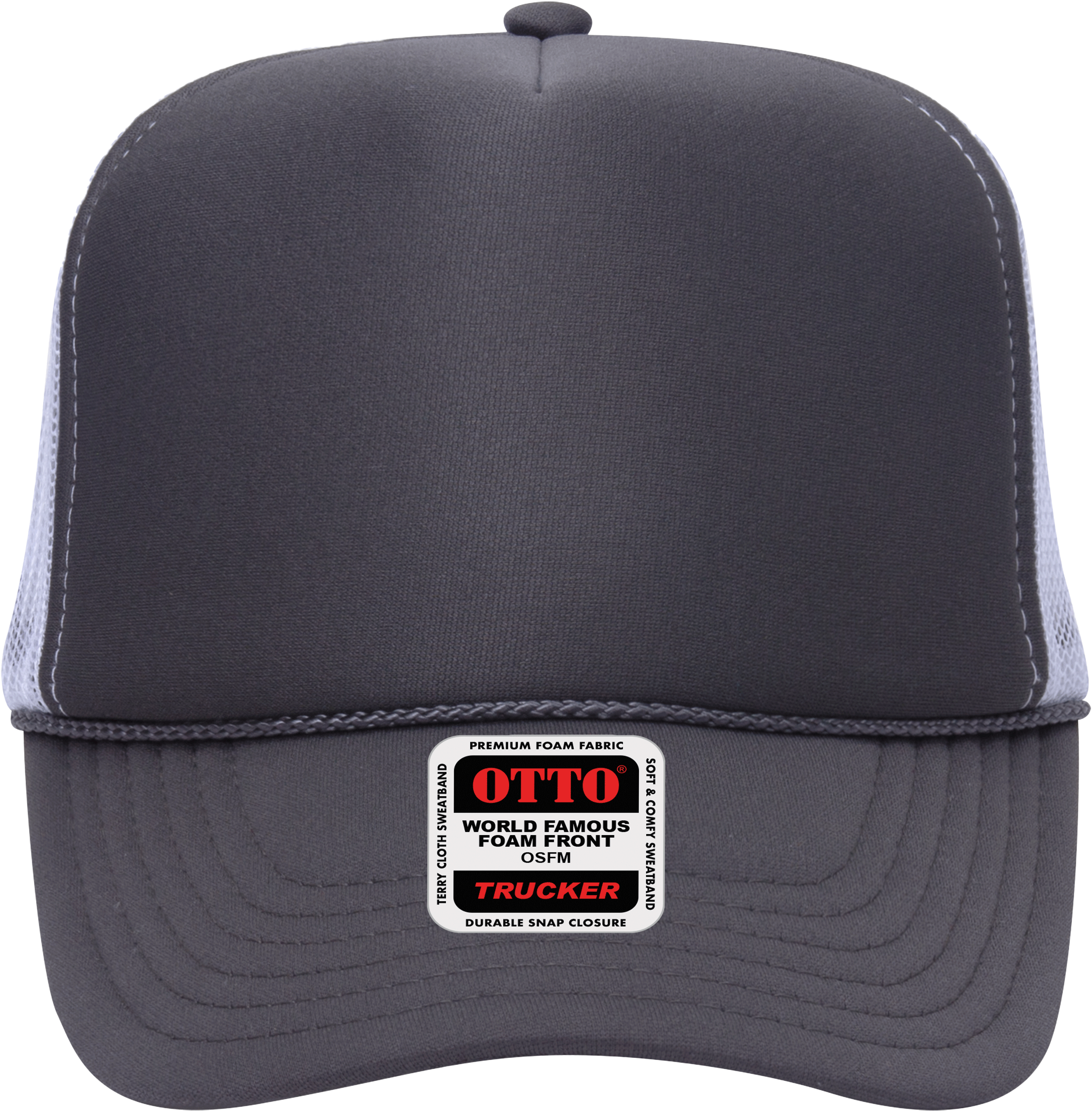 One-of-a-Kind Custom Trucker Hat • Otto Snap Back • OSFM Custom Construction Co. Snapback Mesh Back Trucker Hat Multi  main image 4