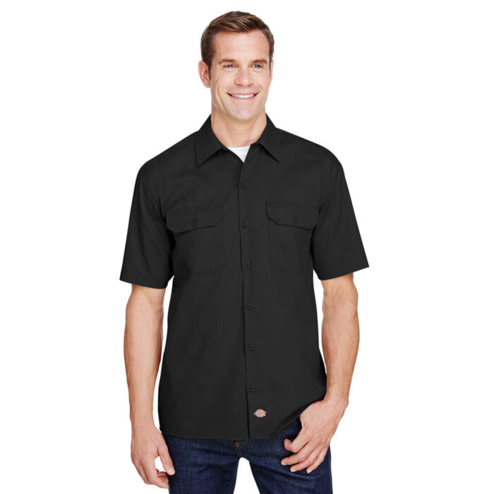 Men's FLEX Short-Sleeve Twill Work Shirt Thumbnail