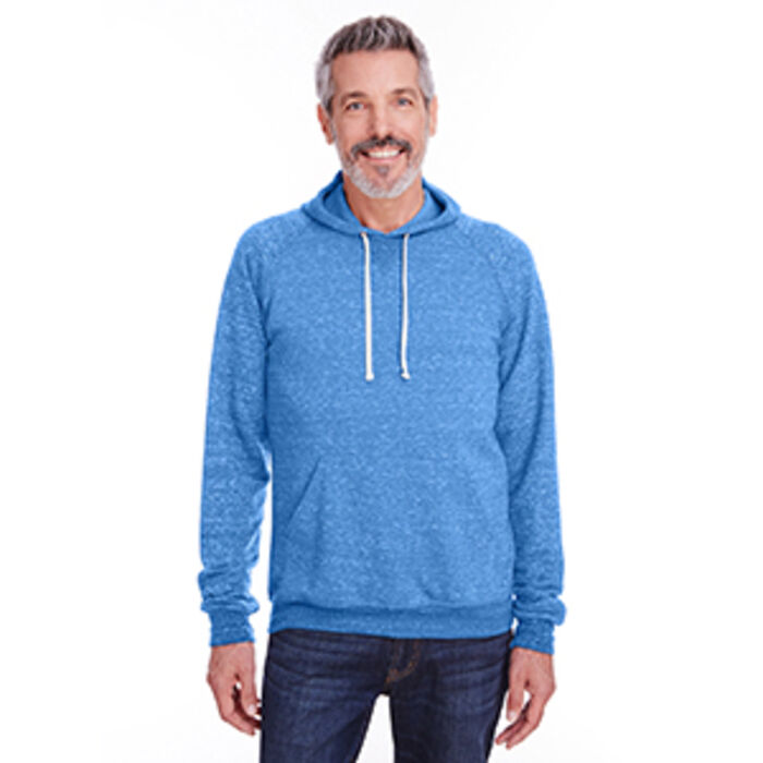 Adult Snow Heather Raglan Hooded Sweatshirt Thumbnail