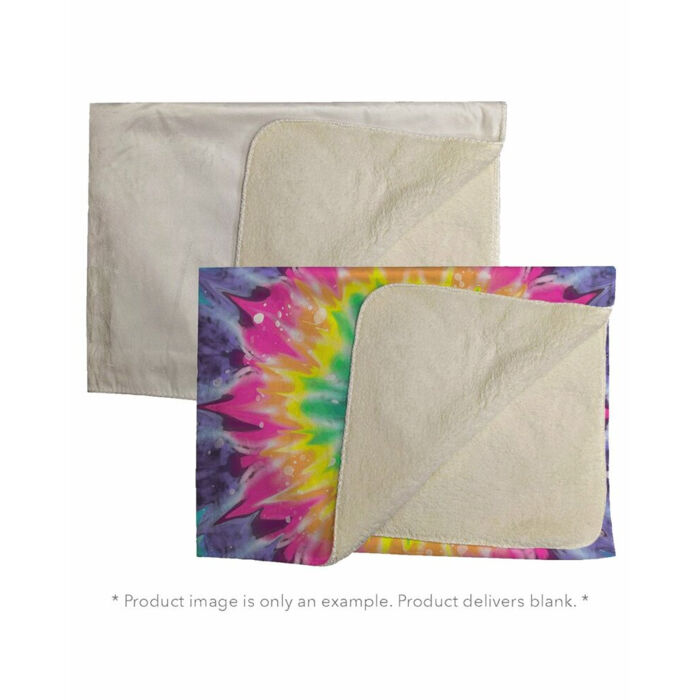 Sublimation Micro Mink Sherpa Plush Blanket Thumbnail