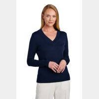 Women's Cotton Stretch V Neck Sweater Thumbnail