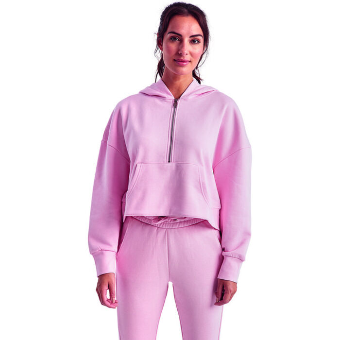 Ladies' Alice Half-Zip Hooded Sweatshirt Thumbnail