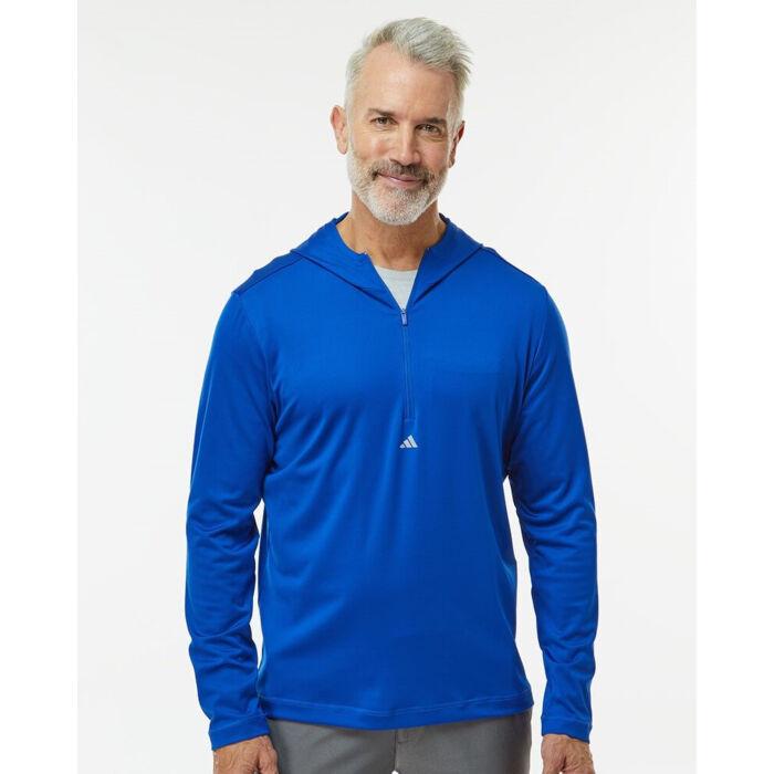 Men's Lightweight Quarter-Zip Hooded Pullover Thumbnail