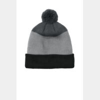 Cozy Striped Pom Beanie Thumbnail