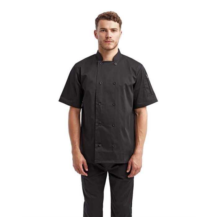 Unisex Short Sleeve Recycled Chef Coat Thumbnail