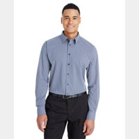 Men's CrownLux Performance® Tonal Mini Check Woven Dress Shirt Thumbnail