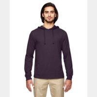 Unisex Eco Jersey Pullover Hooded Long Sleeve T-Shirt Thumbnail