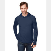 Unisex JAQ Stretch Performance Hooded Long Sleeve T-Shirt Thumbnail