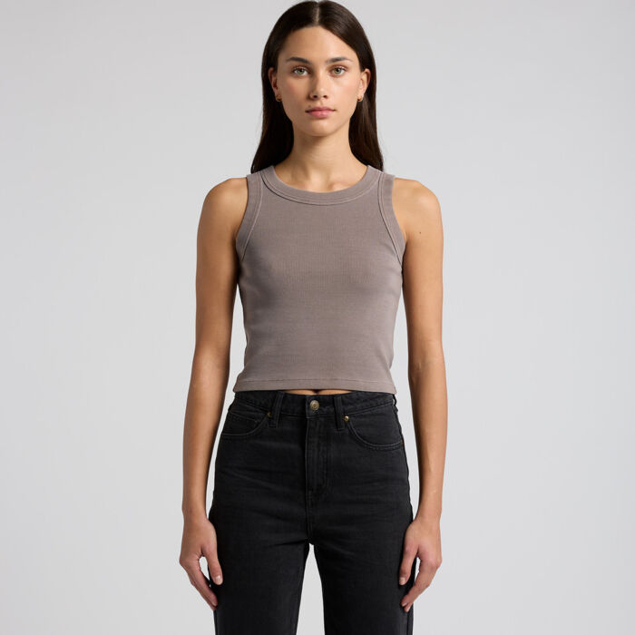 WOS FADED ORGANIC RIB CROP TANK Thumbnail