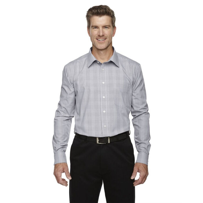 Men's Crown Collection® Glen Plaid Woven Dress Shirt Thumbnail