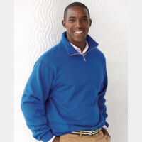 Unisex Nublend® Cadet Collar Quarter-Zip Sweatshirt Thumbnail