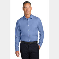 Wrinkle Free Stretch Pinpoint Spread Collar Shirt Thumbnail