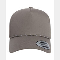 Retro Cotton Blend Five-Panel Rope Cap Thumbnail