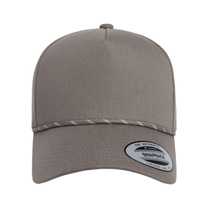 Retro Cotton Blend Five-Panel Rope Cap Thumbnail