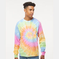 Unisex Tie-Dyed Long Sleeve T-Shirt Thumbnail