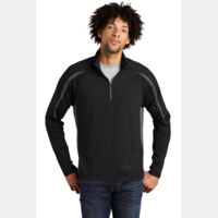 Sport Wick ® Stretch 1/4 Zip Colorblock Pullover Thumbnail