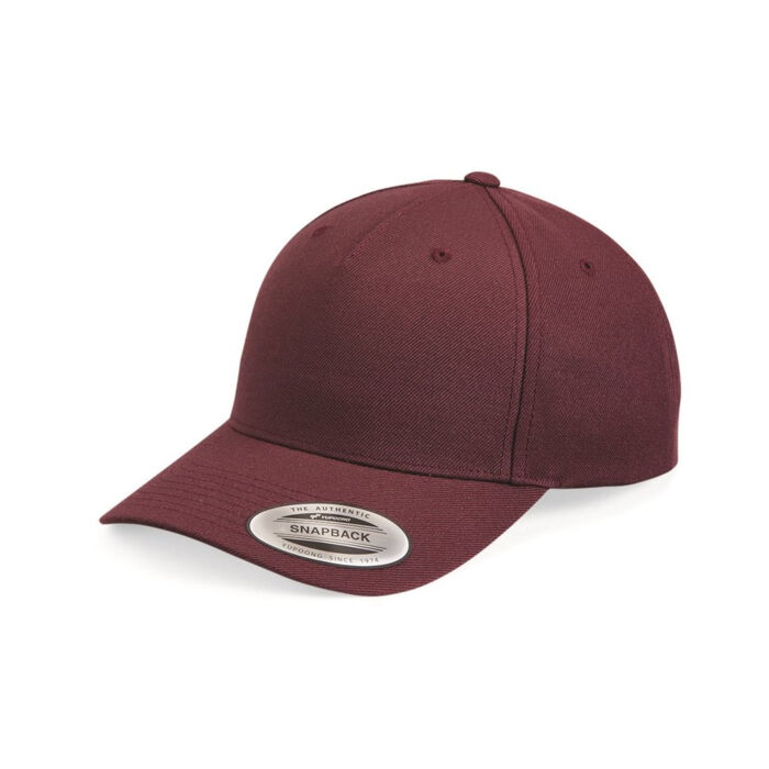 Premium Five-Panel Curved Bill Snapback Cap Thumbnail