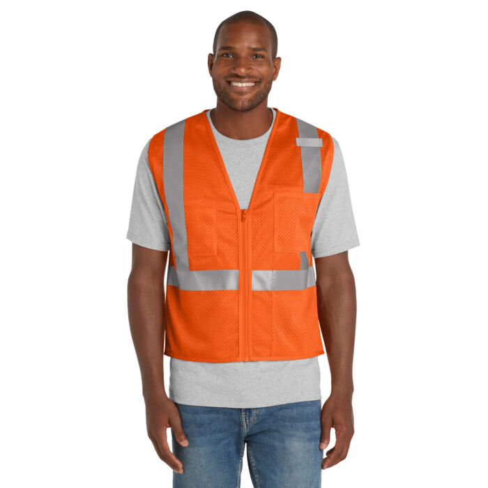 Ansi 107 Class 2 Mesh Zippered Vest Thumbnail
