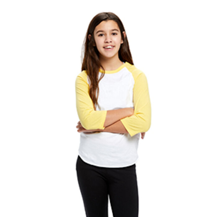 Youth USA Made 3/4 Sleeve Baseball Raglan T-Shirt Thumbnail