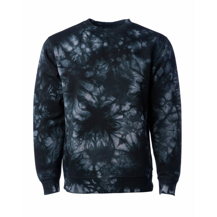 Unisex Midweight Tie-Dyed Crewneck Sweatshirt Thumbnail