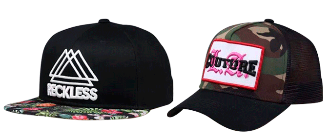 Slider hats - black options