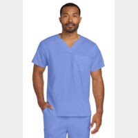 Unisex WorkFlex ™ Chest Pocket V Neck Top Thumbnail