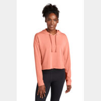 Ladies PosiCharge ® Tri Blend Wicking Fleece Crop Hooded Pullover Thumbnail