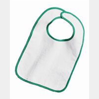Infant Contrast Trim Terry Bib Thumbnail