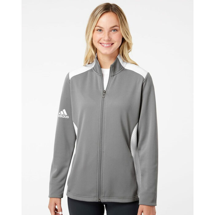 Women's Textured Mixed Media Full-Zip Jacket Thumbnail