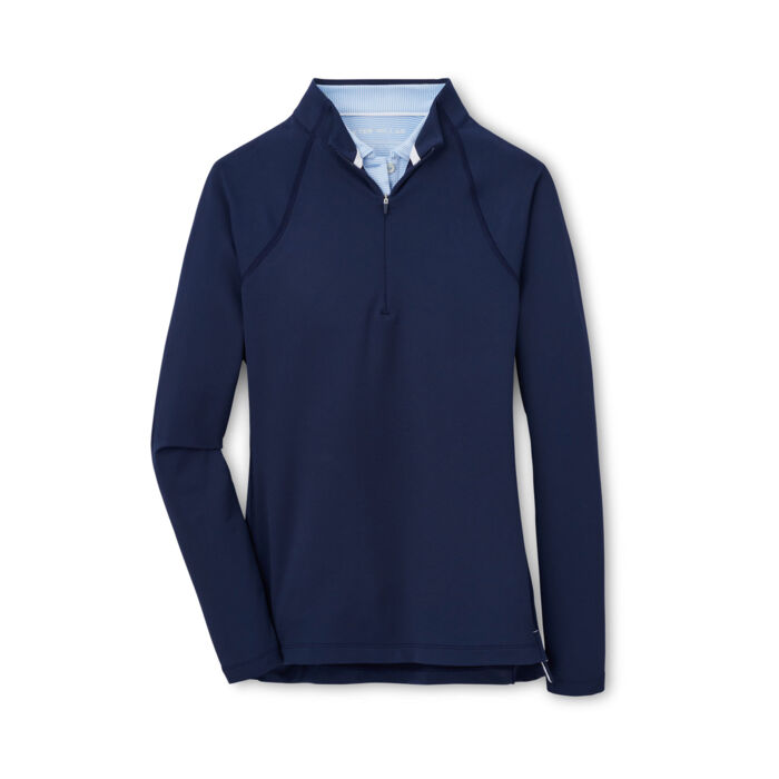 Peter Millar Women's Melange Raglan Sleeve Perth Layer Quarter-Zip Thumbnail
