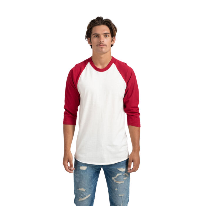 Tultex 245 - Unisex Fine Jersey Raglan Tee Thumbnail