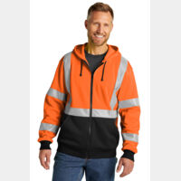 A107 Class 3 Heavy Duty Fleece Full Zip Hoodie Thumbnail