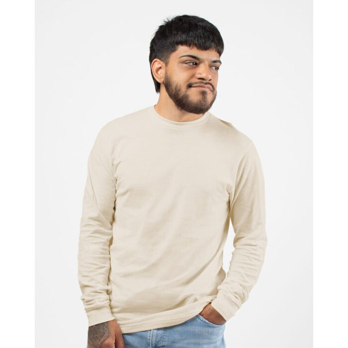 Unisex Fine Jersey Long Sleeve T-Shirt Thumbnail