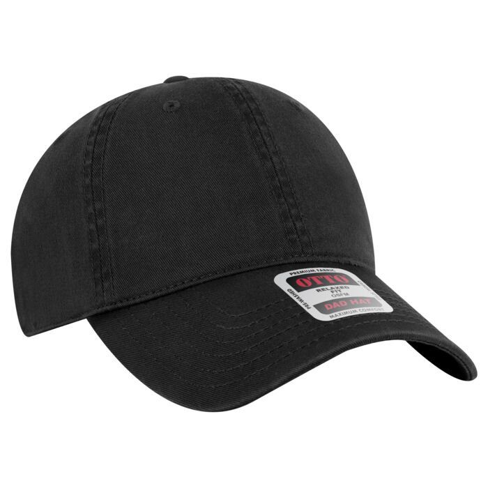 OTTO Garment Washed superior Cotton Twill Six Panel Low Profile Dad Hat Thumbnail