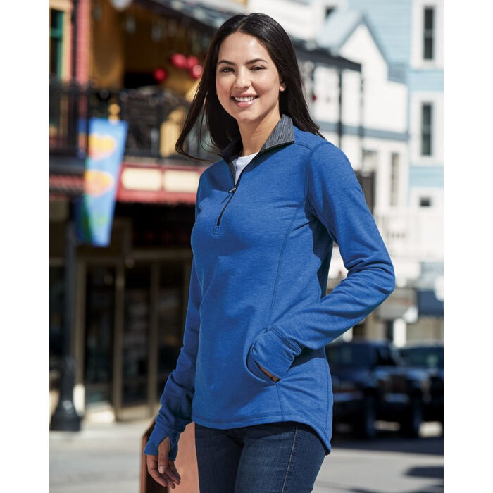 Omega Stretch Terry Women's Quarter-Zip Pullover Thumbnail