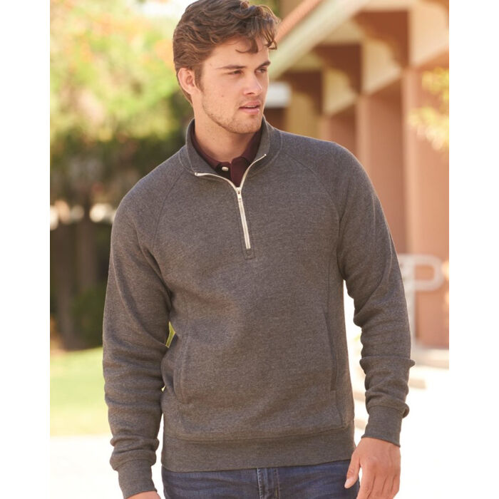 Triblend 1/4 Zip Pullover Sweatshirt Thumbnail