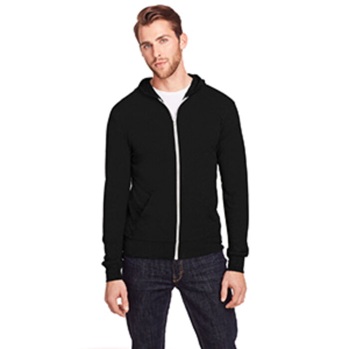 Unisex Triblend Full-Zip Light Hoodie Thumbnail
