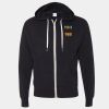 Unisex French Terry Heathered Hooded Full-Zip Sweatshirt Thumbnail