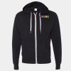 Unisex French Terry Heathered Hooded Full-Zip Sweatshirt Thumbnail
